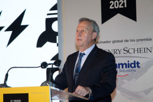 Ignacio Rojas, presidente de Peldaño, en el discurso de apertura de los Premios Gaceta Dental 2021