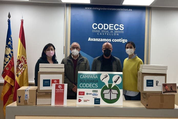 El CODECS hace entrega de material bucodental para Senegal y Ucrania.