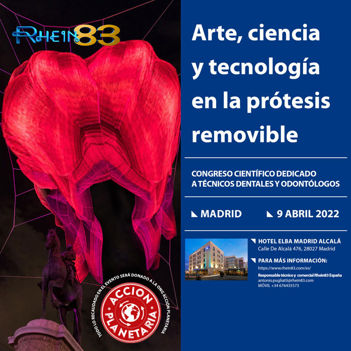 El congreso Arte, ciencia y tecnología en la prótesis removible se celebrará el 9 de abril en Madrid